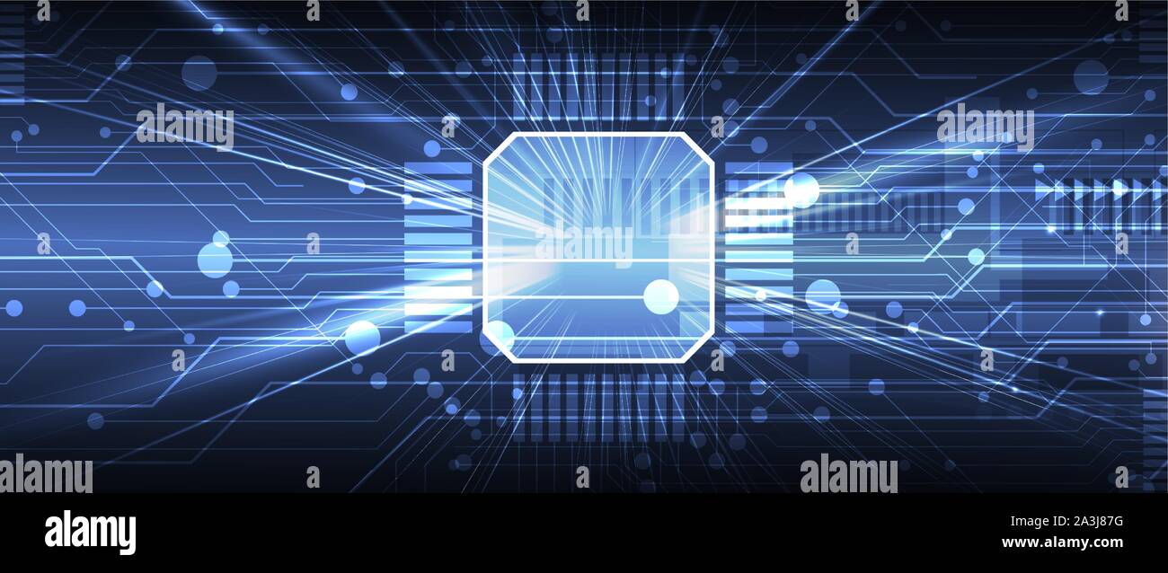 Abstract circuit board futuristic technology processing business ...