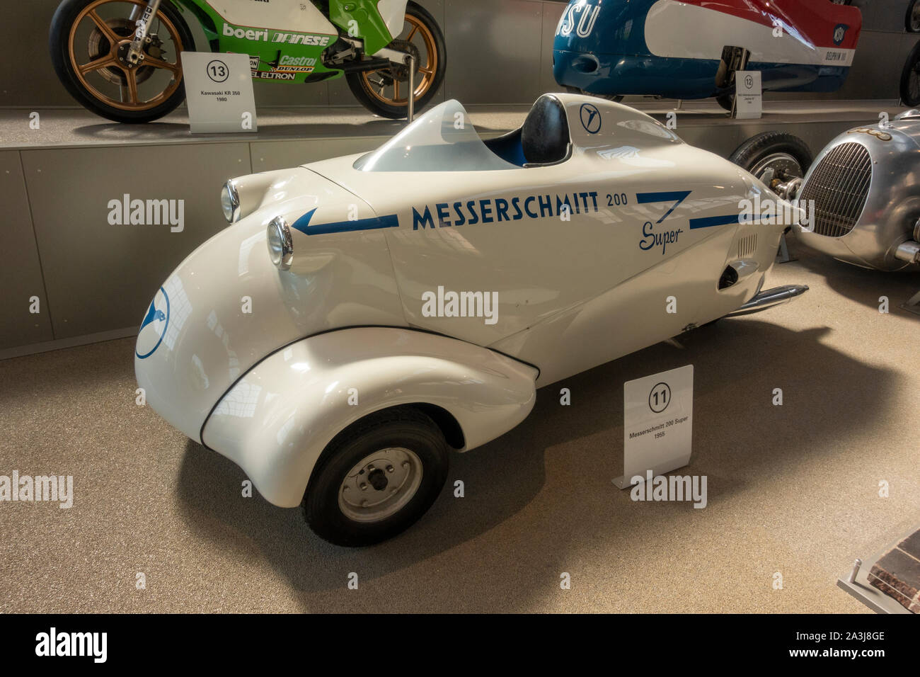 A Messerschmitt KR 200 Super in the Deutsches Museum Verkehrszentrum (German Transport Museum), Munich, Bavaria, Germany. Stock Photo