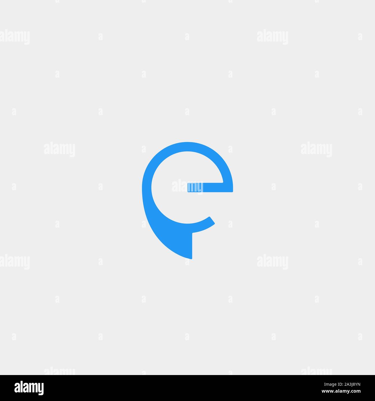 Letter E Chat Logo Template Vector Design Stock Vector