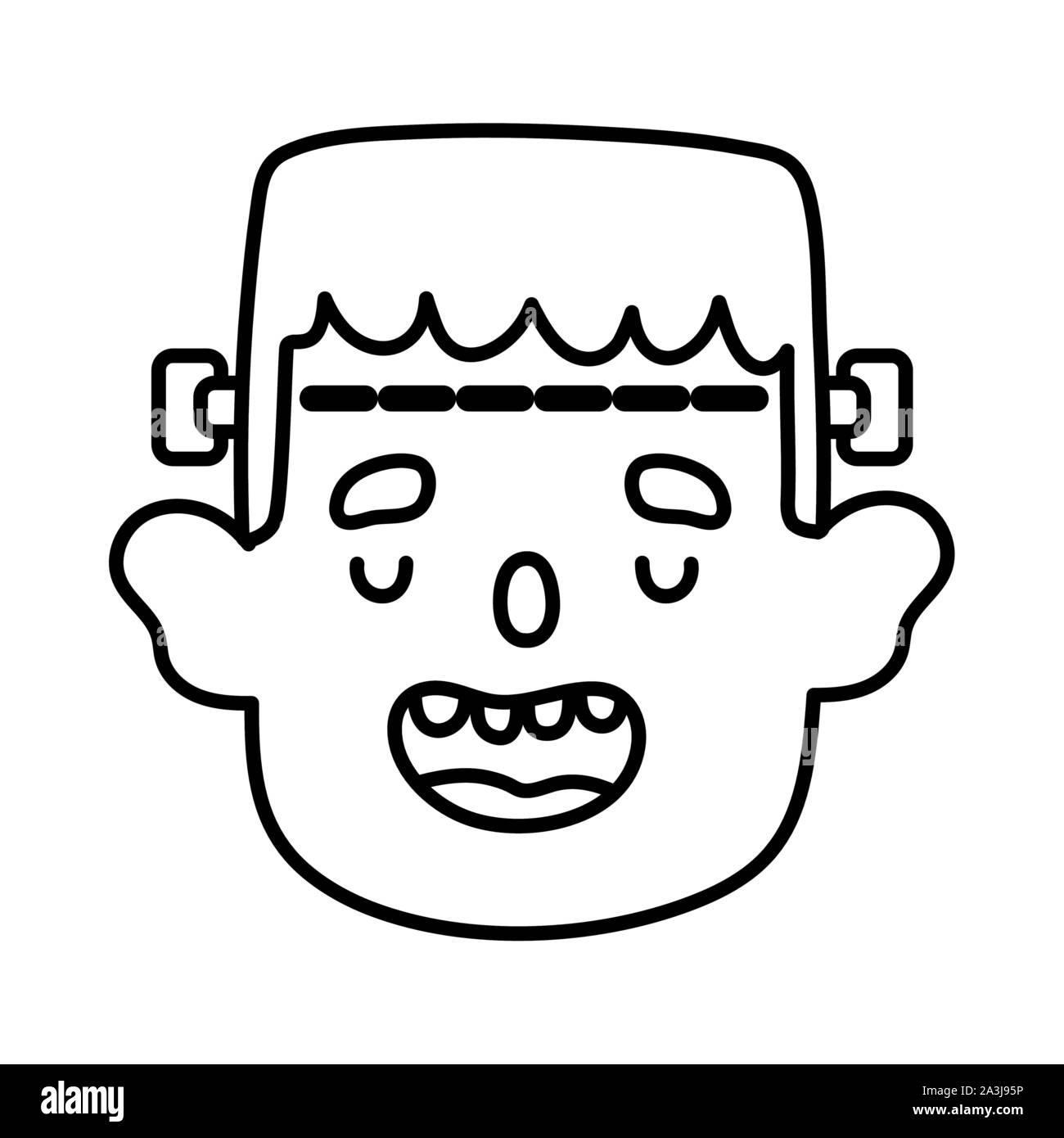 Frankenstein Face Clip Art