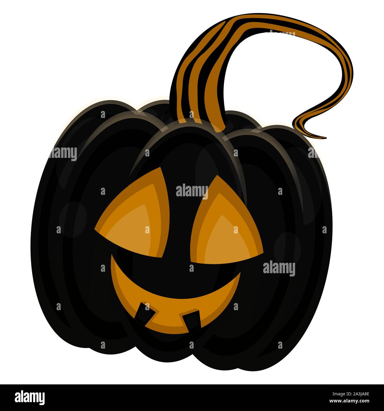 Scary halloween pumpkin on a white background - Vector Stock Vector ...