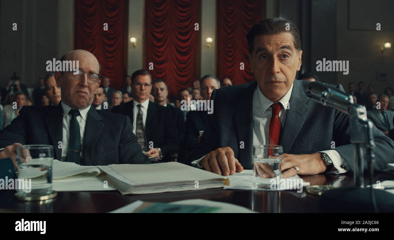 RELEASE DATE: September 27, 2019 TITLE: The Irishman STUDIO: STX Entertainment DIRECTOR: Martin Scorsese PLOT: A mob hitman recalls his possible involvement with the slaying of Jimmy Hoffa. STARRING: AL PACINO as Jimmy Hoffa. (Credit Image: © STX Entertainment/Entertainment Pictures) Stock Photo