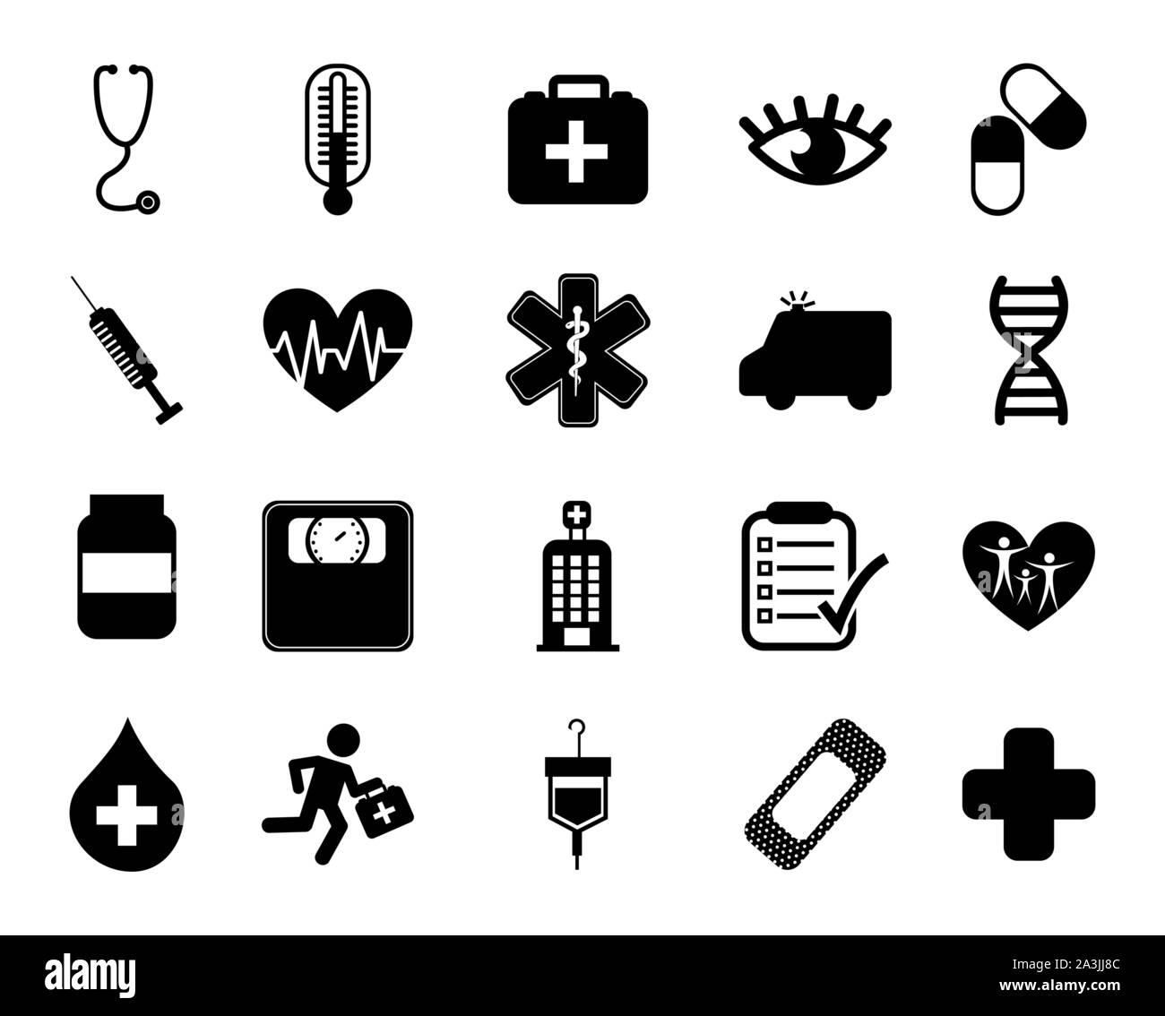 Isolated medical icon set vector design Stock Vector Image & Art Alamy