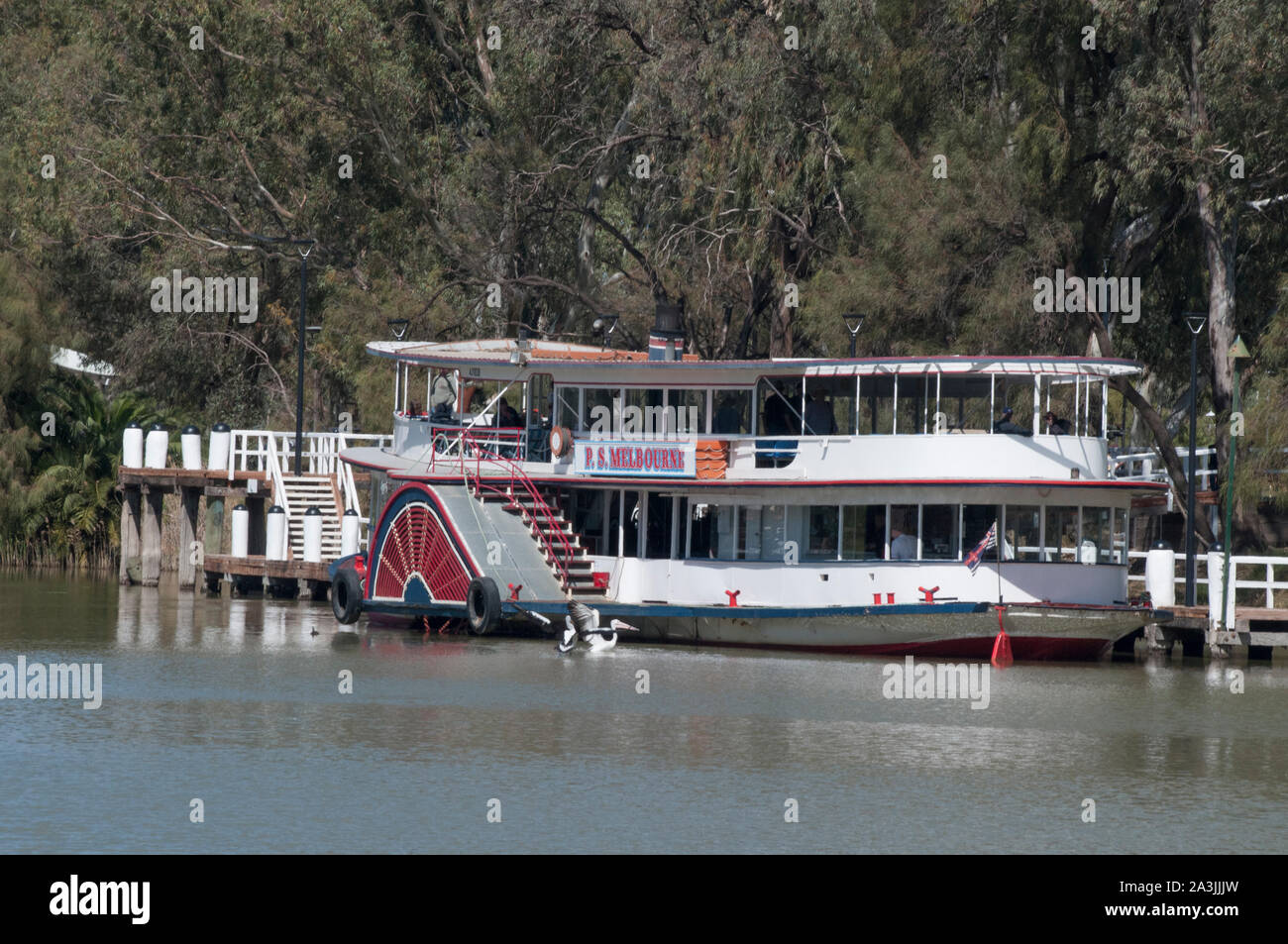Paddlesteamer PS Melbourne operating tourist excursions on the Murray