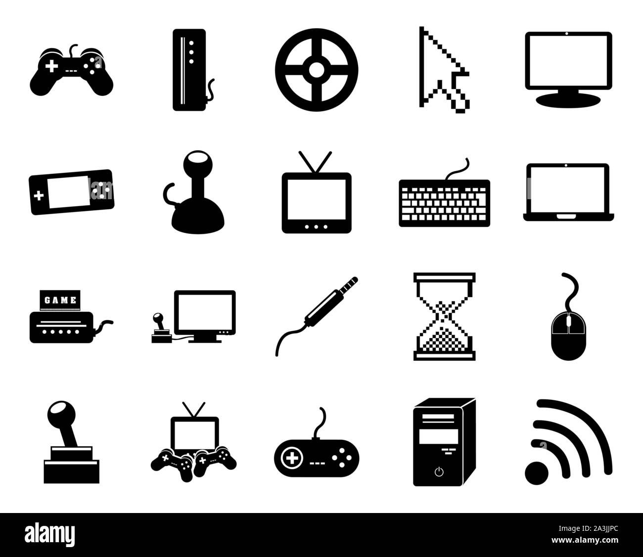 Videogame icon set vector design Stock Vector Image & Art - Alamy