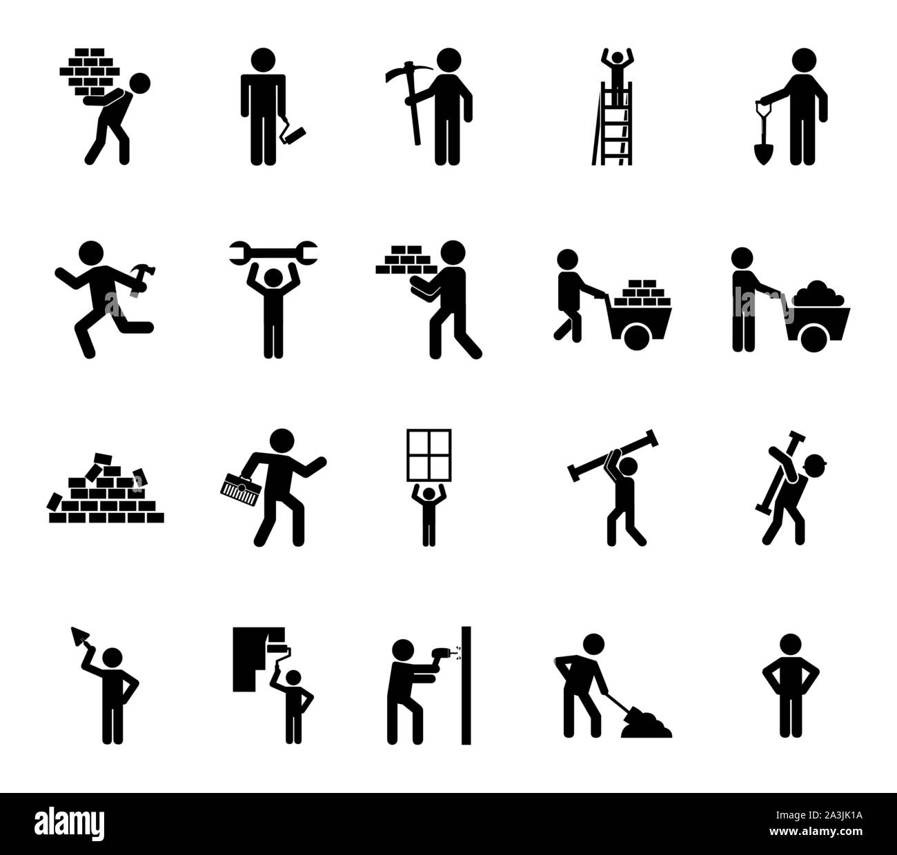 Isolated construction icon set vector design Stock Vector Image & Art Alamy