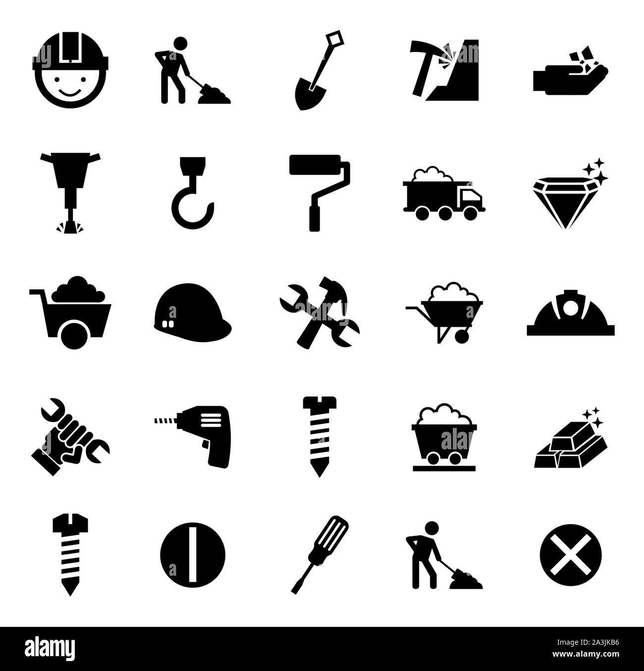Isolated construction icon set vector design Stock Vector Image & Art Alamy