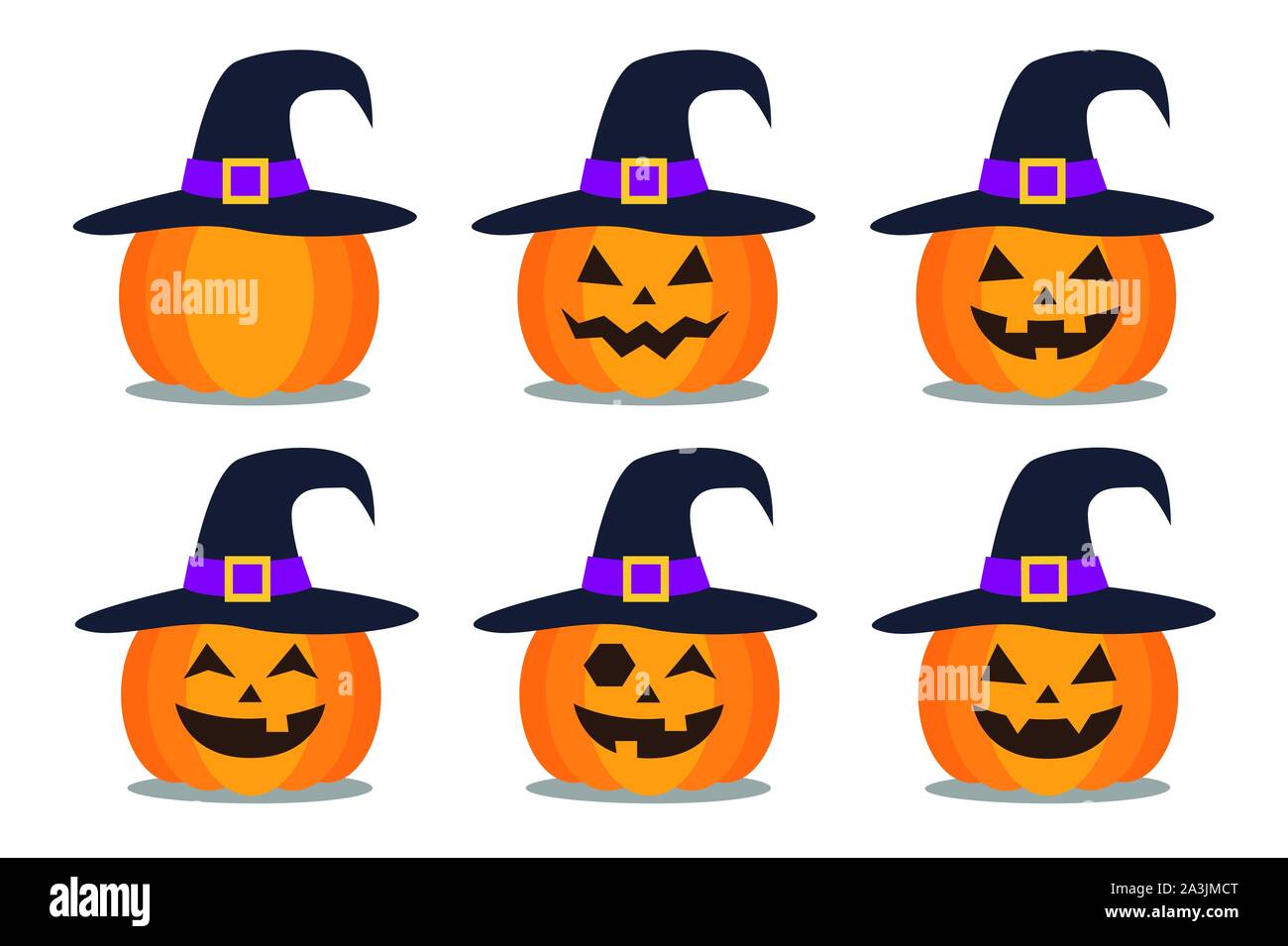 Pumpkin decorated halloween Stock Vector Images Alamy