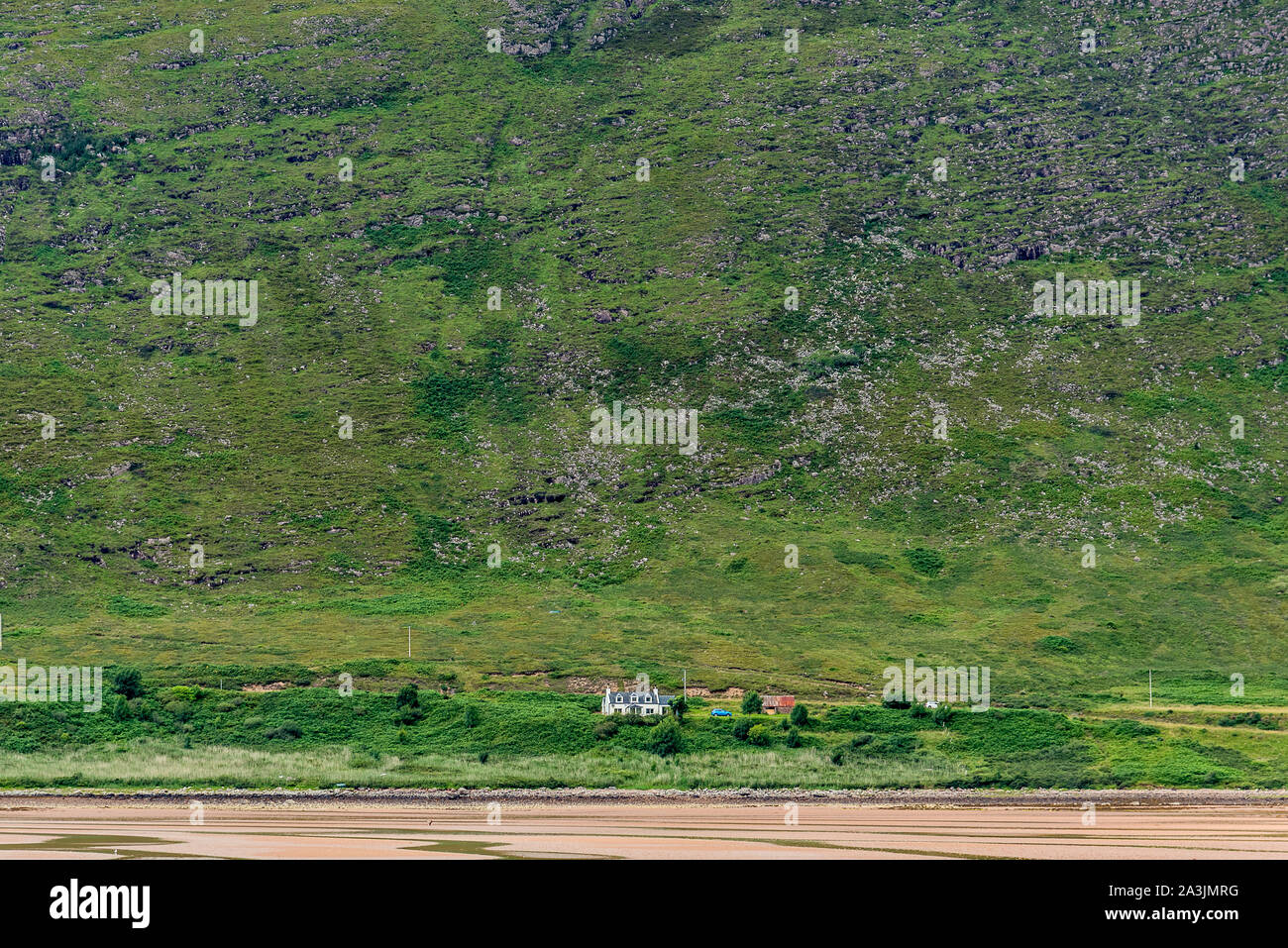 Views of an Applecross Bay house, Scotland Stock Photo