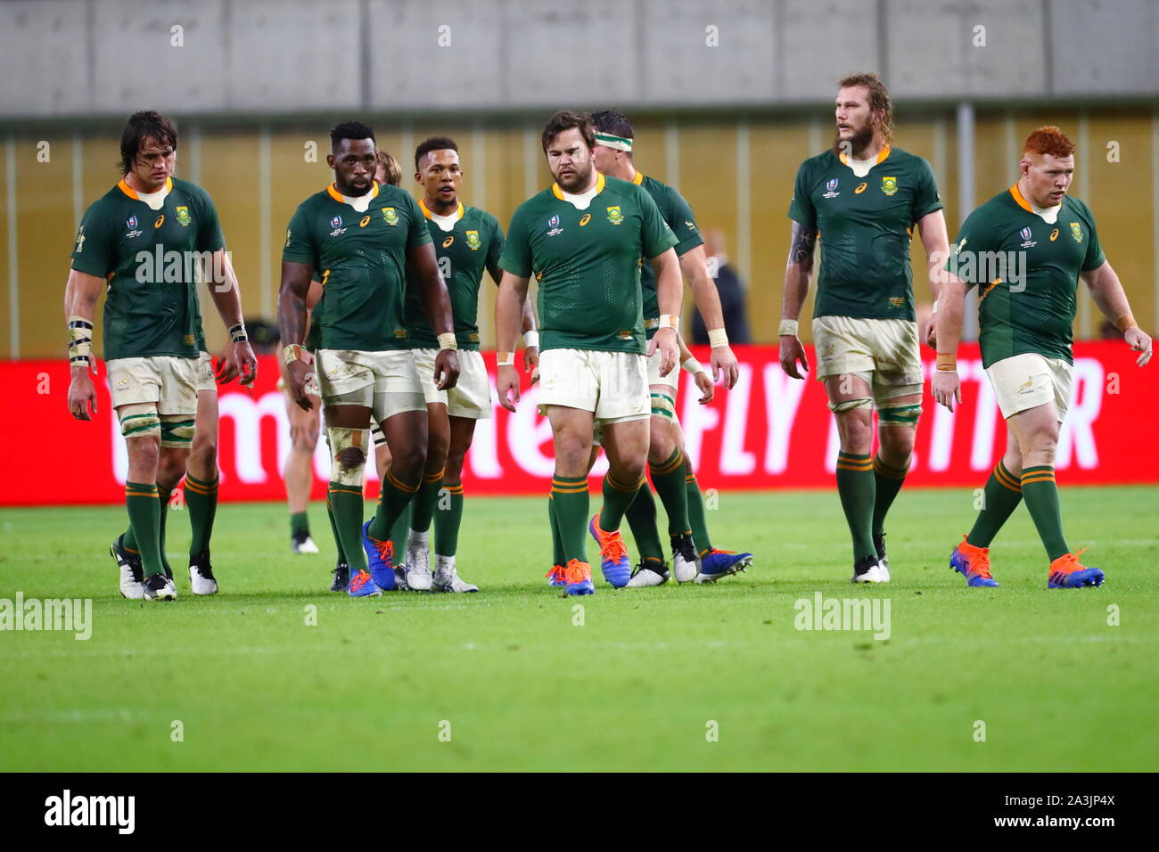 Kobe Rugless Rugby Kobe, Hyogo, Japan. 8th Oct, 2019. South Africa team group (RSA) Rugby ...