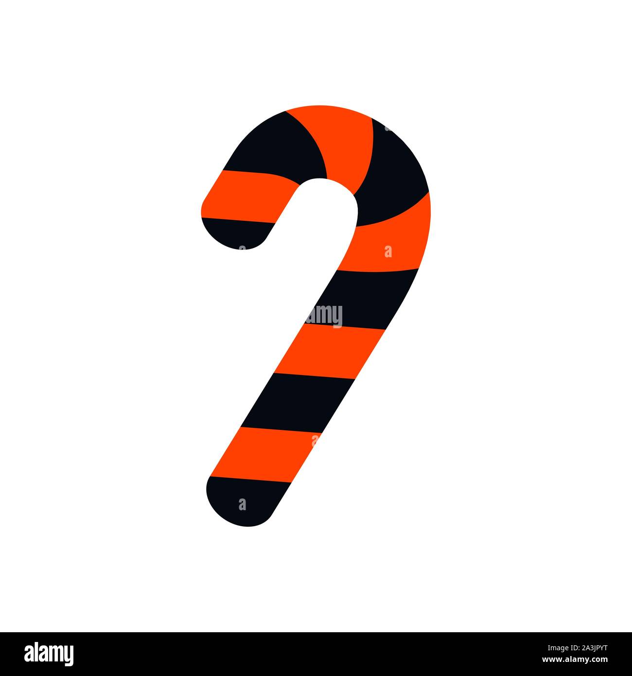 halloween candy cane isolated icon Stock Vector Image & Art - Alamy