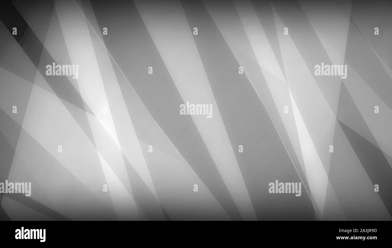 black and white abstract background with geometric shapes and diagonal ...