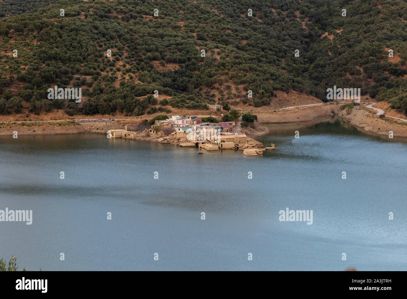 sfedyli sunk village in crete island Greece Stock Photo