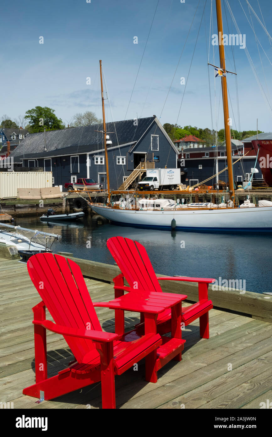 Pier in the Lunenburg harbor, Nova Scotia Stock Photo Alamy