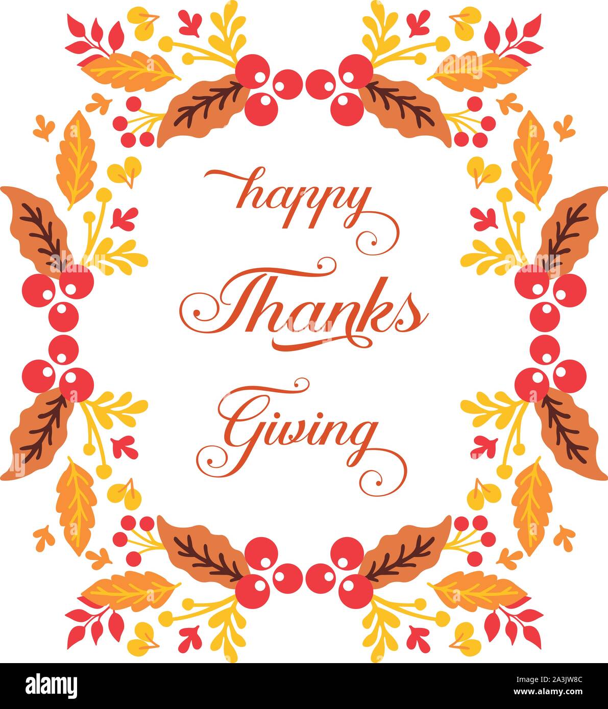 Poster thanksgiving, with texture wallpaper of autumn leaves frame ...