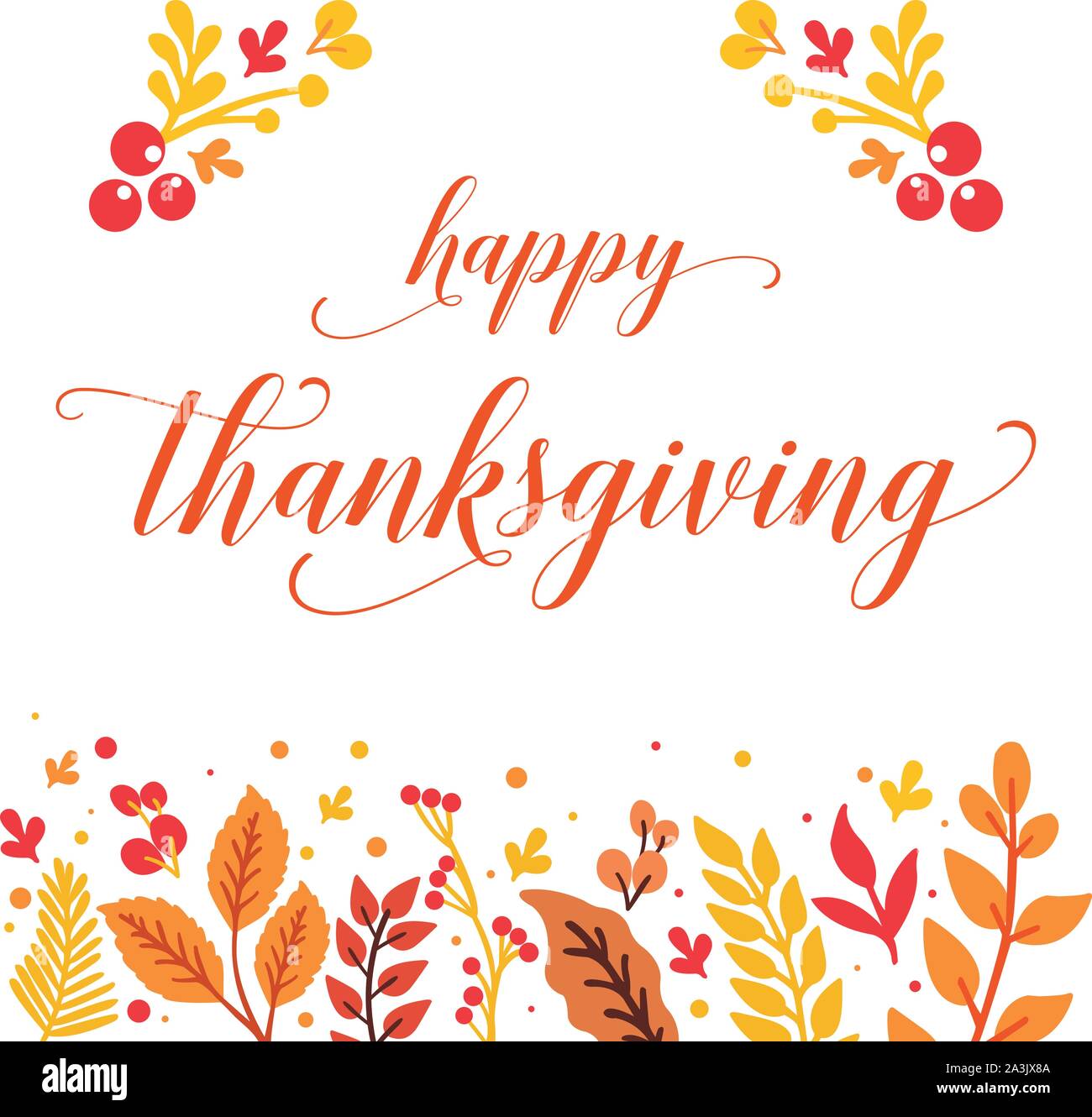 Various poster thanksgiving, with sketch of autumn leaves frame. Vector ...