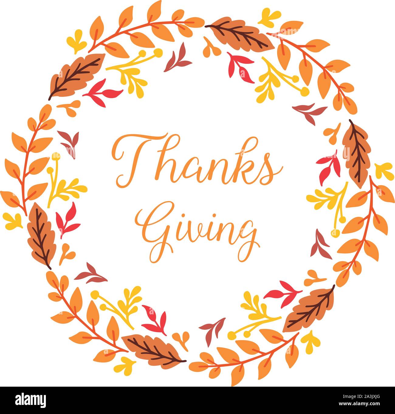 Collection of card thanksgiving, with element pattern of autumn leaves ...