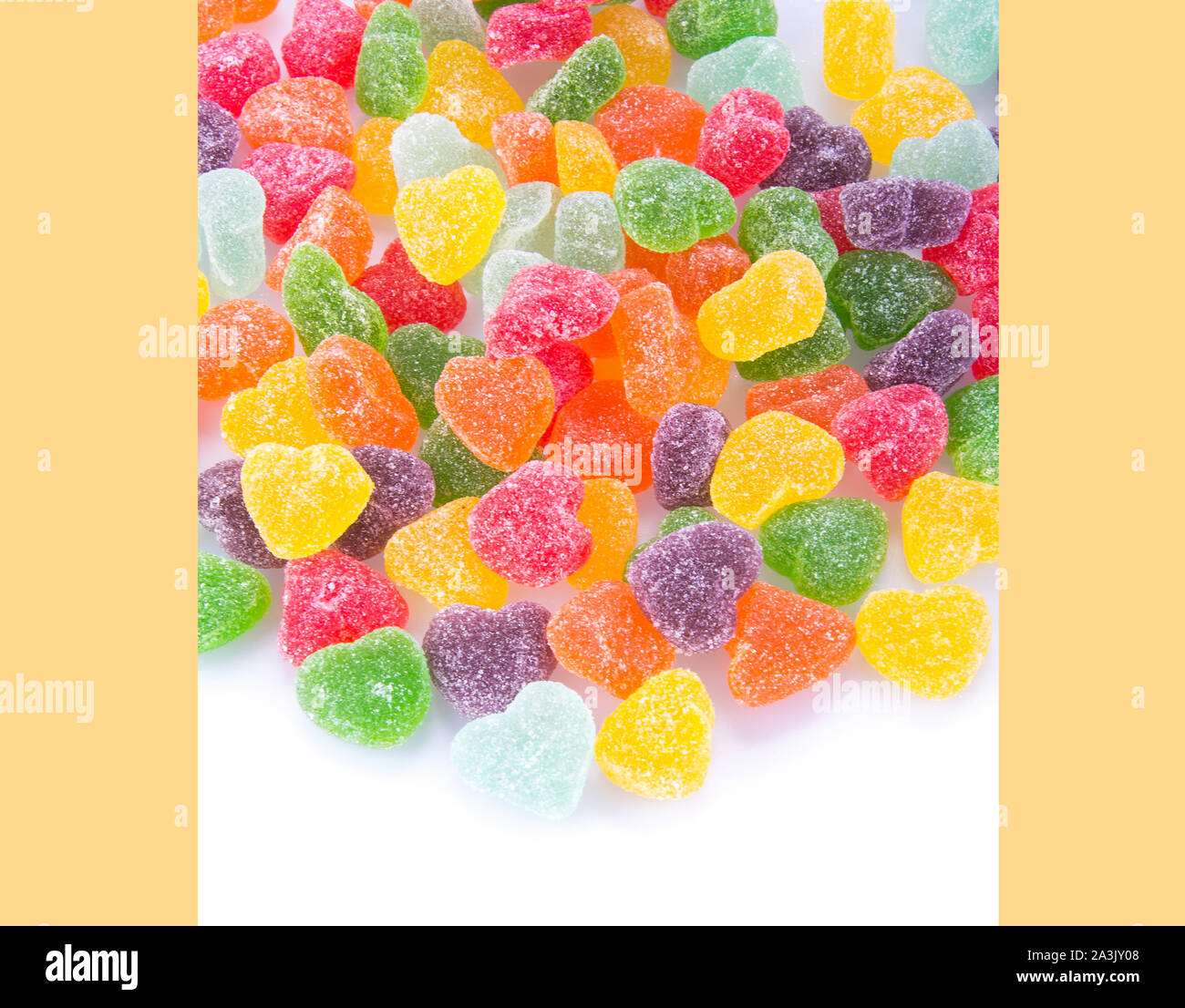 candies or jelly candies on a white background new Stock Photo - Alamy