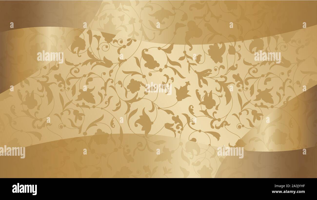 Luxury golden wallpaper. Vintage vector Stock Vector Image & Art - Alamy
