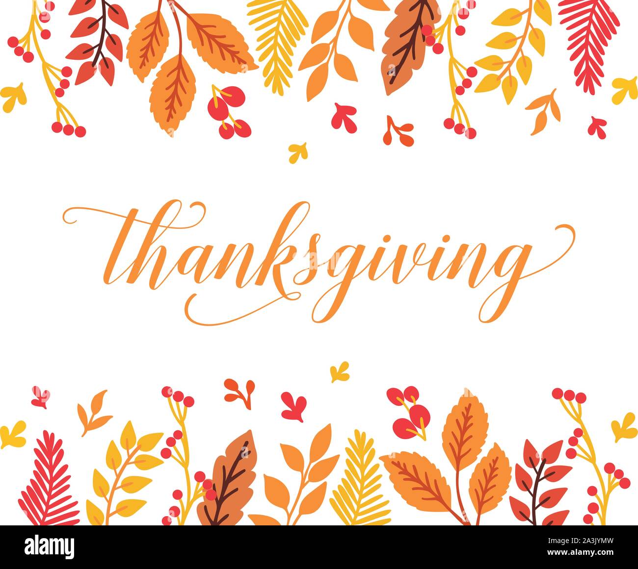 Invitation card for text of thanksgiving, with shape of vintage autumn ...