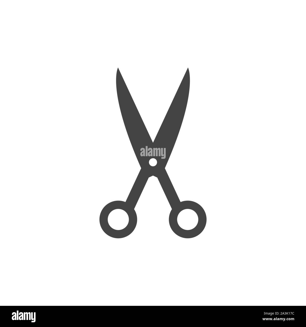 Scissors graphic design template vector isolated illustration Stock