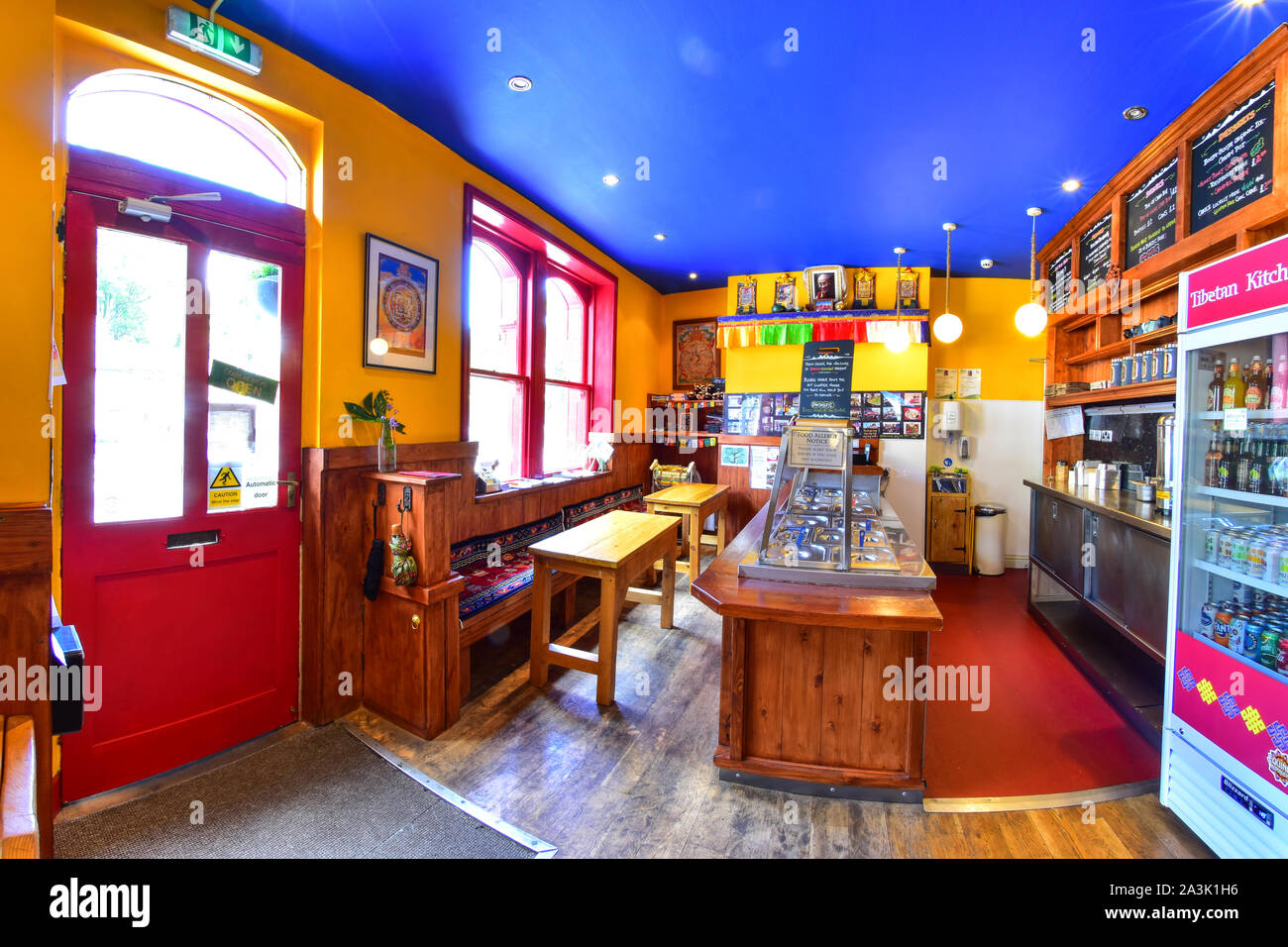 Tibetan Kitchen, Hebden Bridge, South Pennines, Yorkshire Stock Photo
