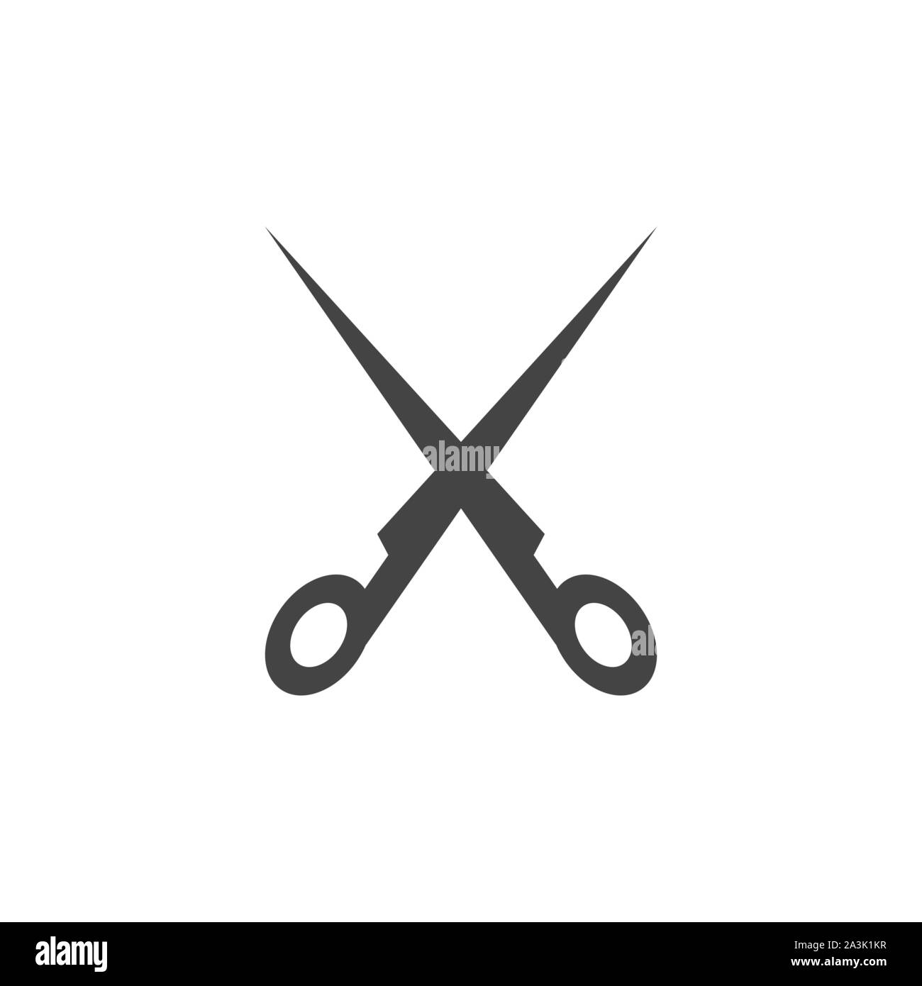 Scissors graphic design template vector isolated illustration Stock