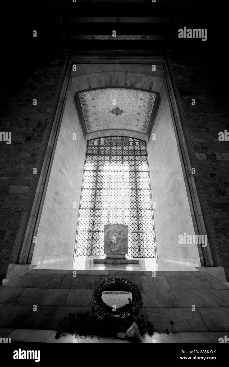 mausoleum of Ataturk in Ankara Stock Photo