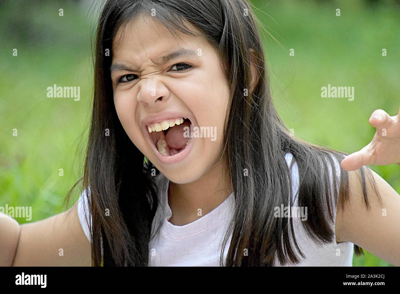 An Intimidating Petite Diverse Female Stock Photo Alamy