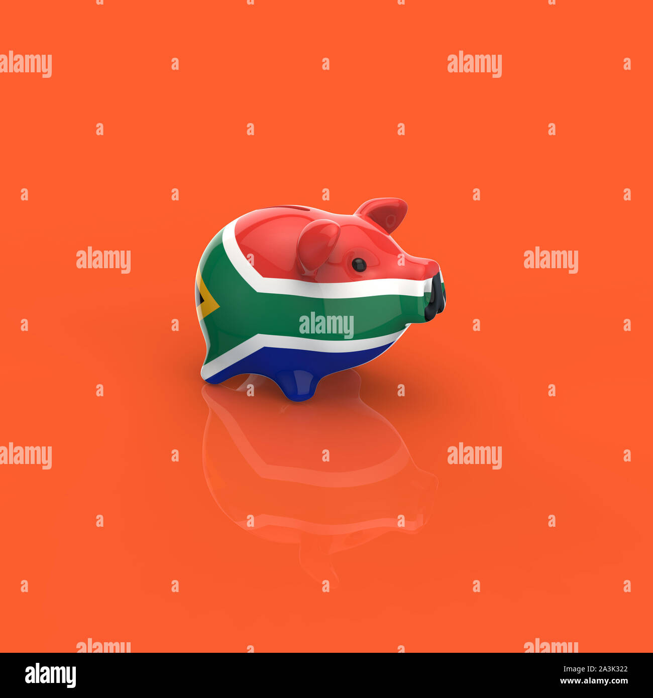 Piggy bank - 3D Illustration Stock Photo - Alamy