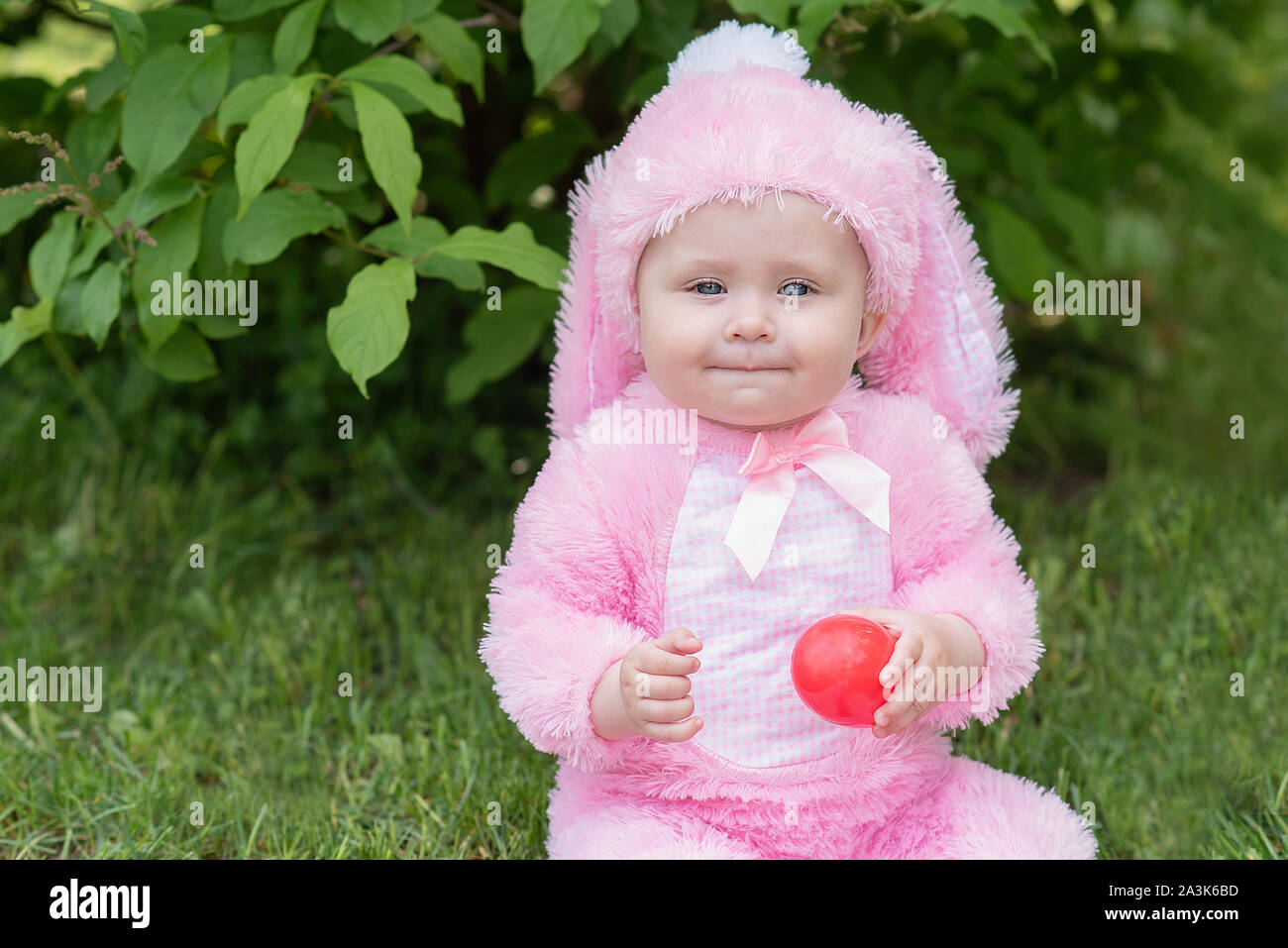 baby pink bunny costume