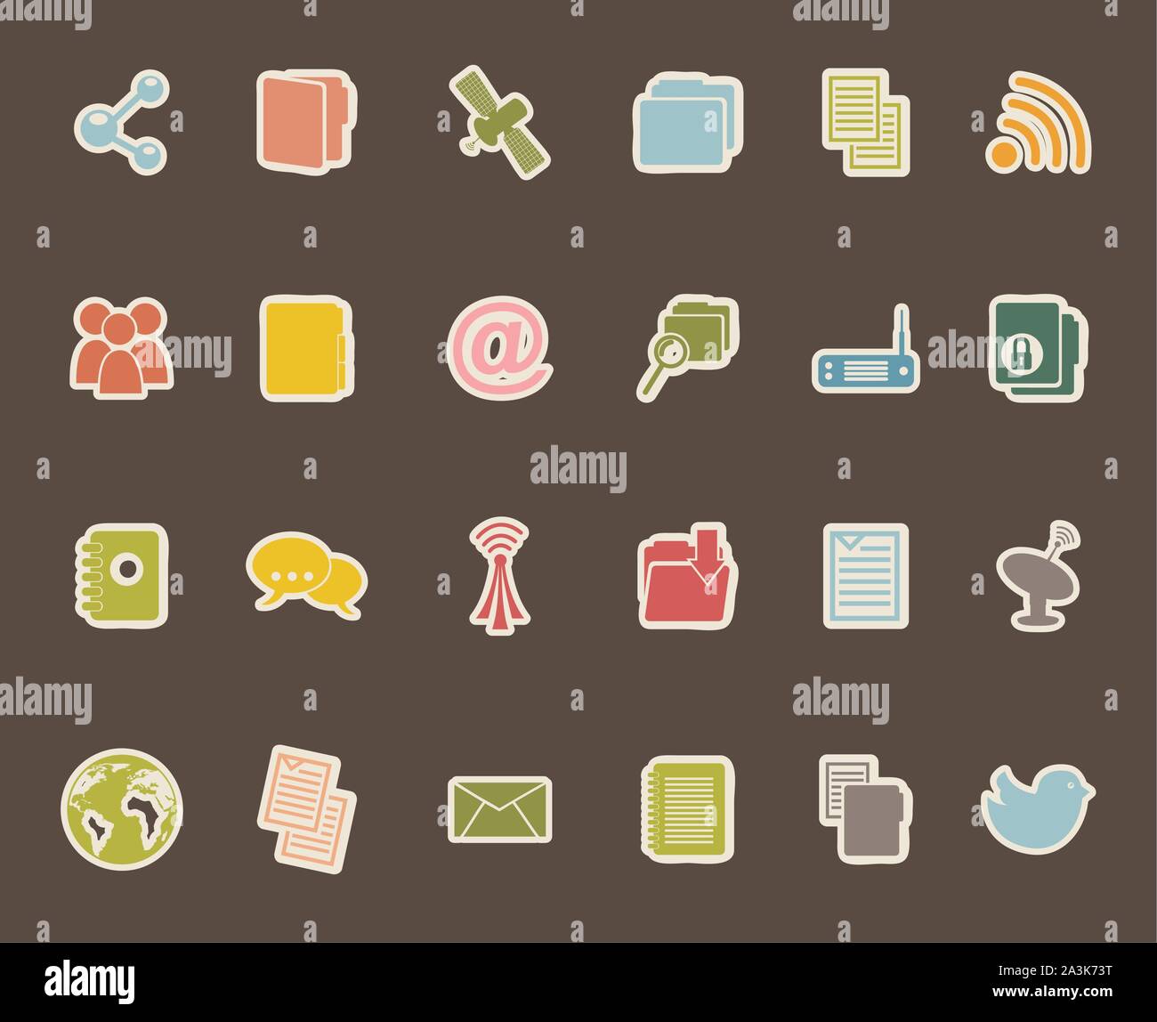 Isolated social media icon set design Stock Vector Image & Art - Alamy