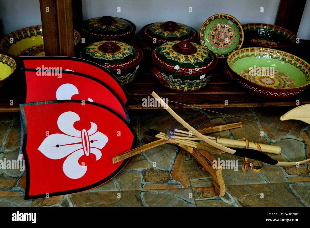 SellingTypical souvenirs in TRYAVNA -Balkans - BULGARIA Stock Photo - Alamy