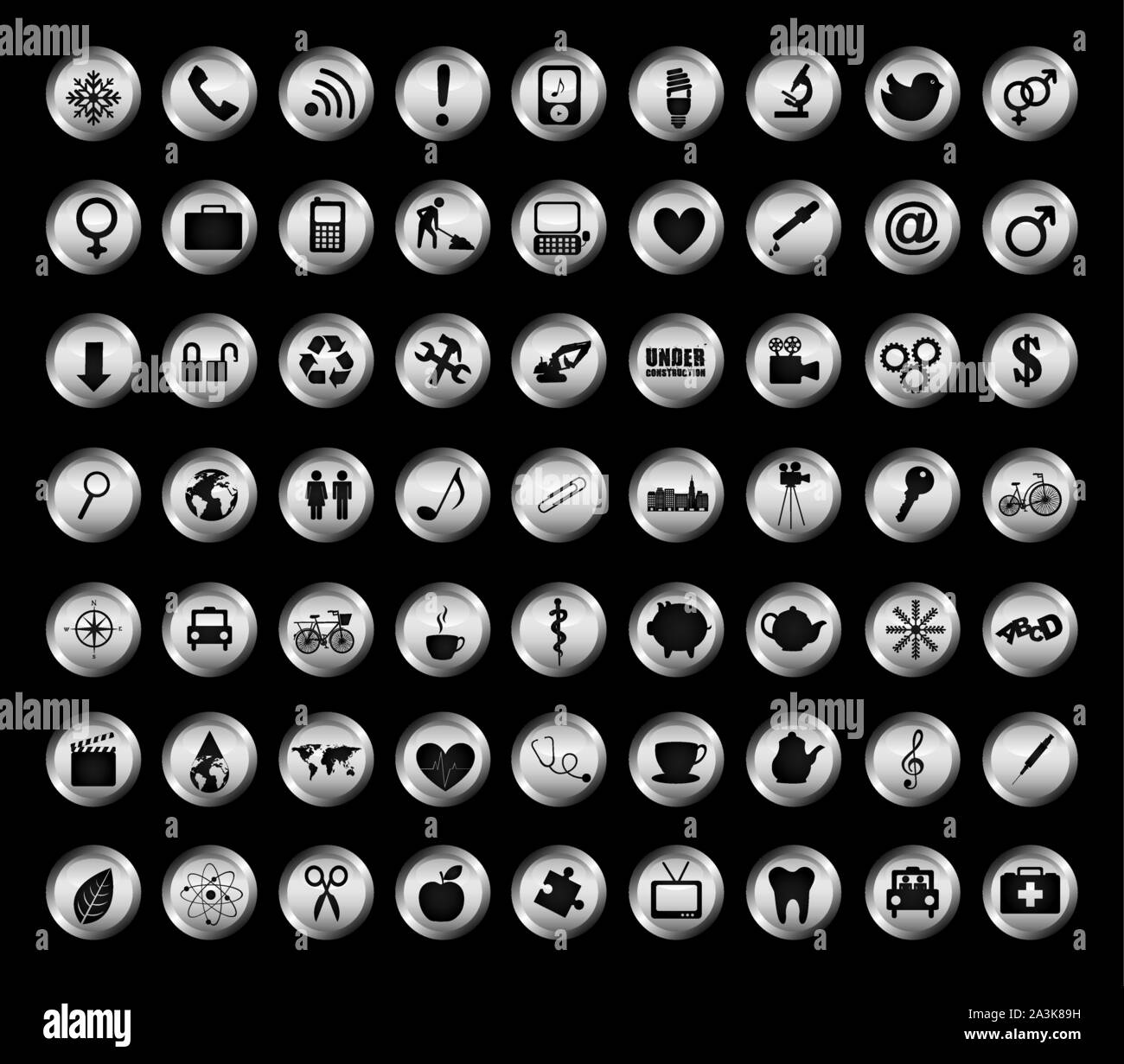 Variety icon set pack vector design Stock Vector