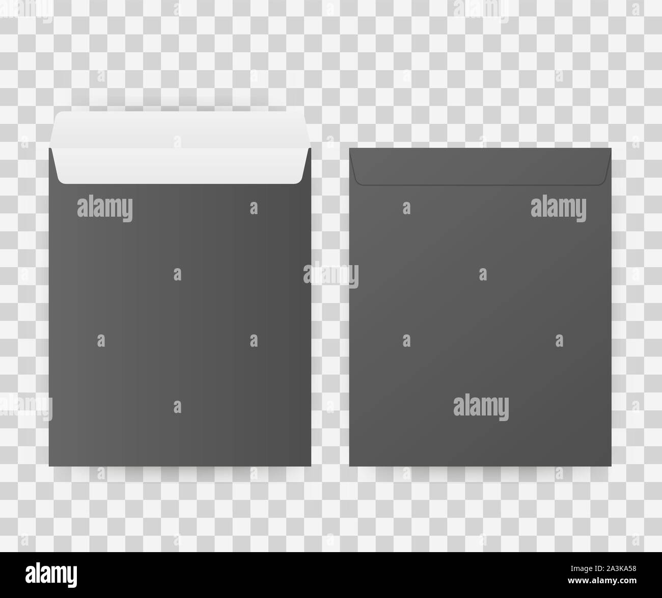 DL Envelopes mockup front and back view. Vector stock illustration Stock Vector Image & Art Alamy
