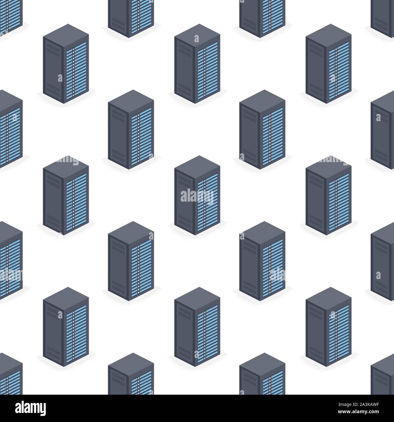 Servers pattern repeat seamless on white background. Vector stock ...