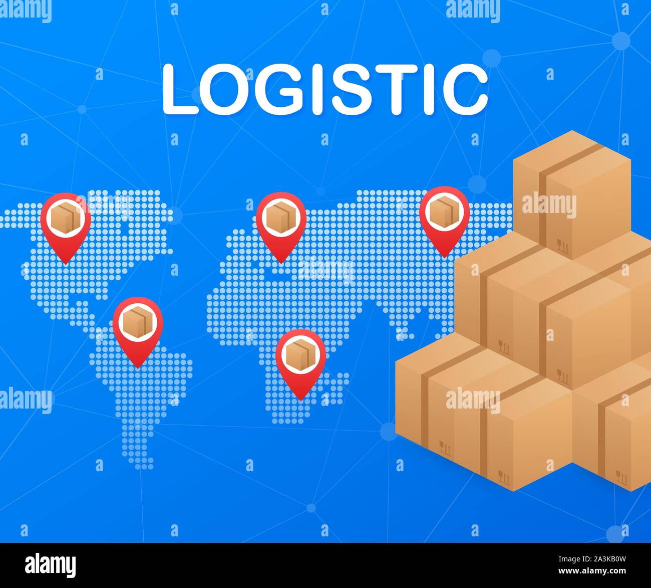 Isometric Logistics and Delivery Infographics. Delivery home and office. City logistics. Vector stock illustration. Stock Vector