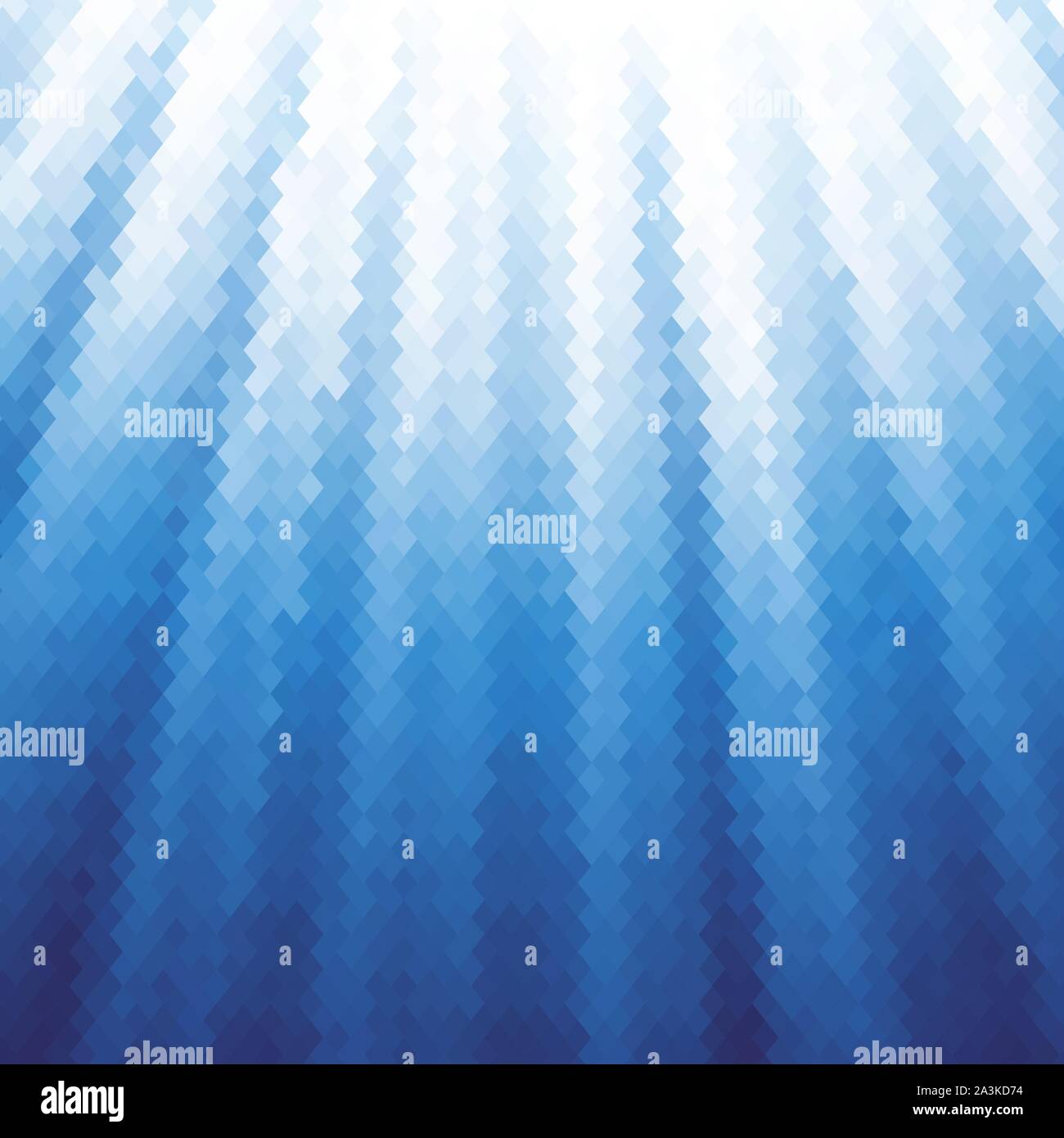 Blue Polygonal Background. Rumpled Square Pattern. Low Poly Texture. Abstract Mosaic Modern Design. Origami Style Stock Vector