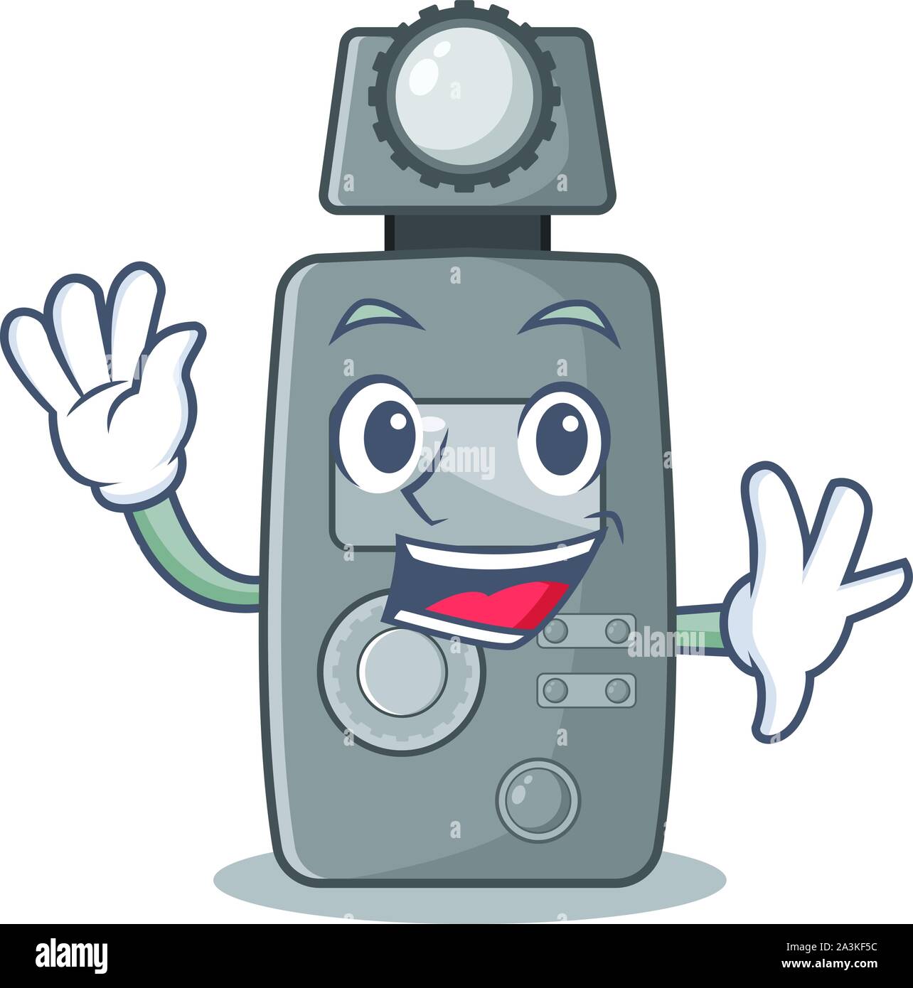 Waving light meter isolated with the cartoon Stock Vector Image & Art