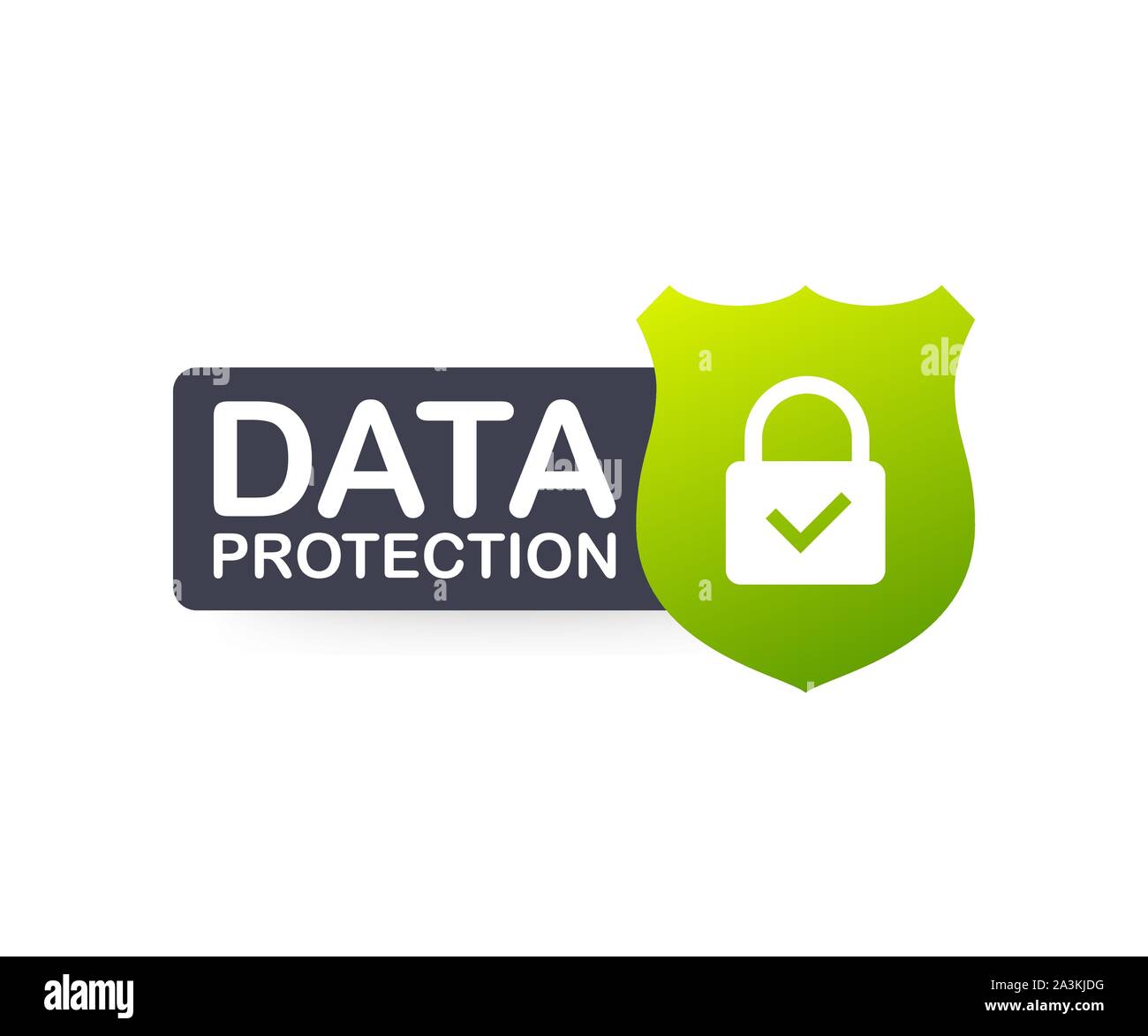 Sign Data Protection, privacy, and internet security. Vector ...