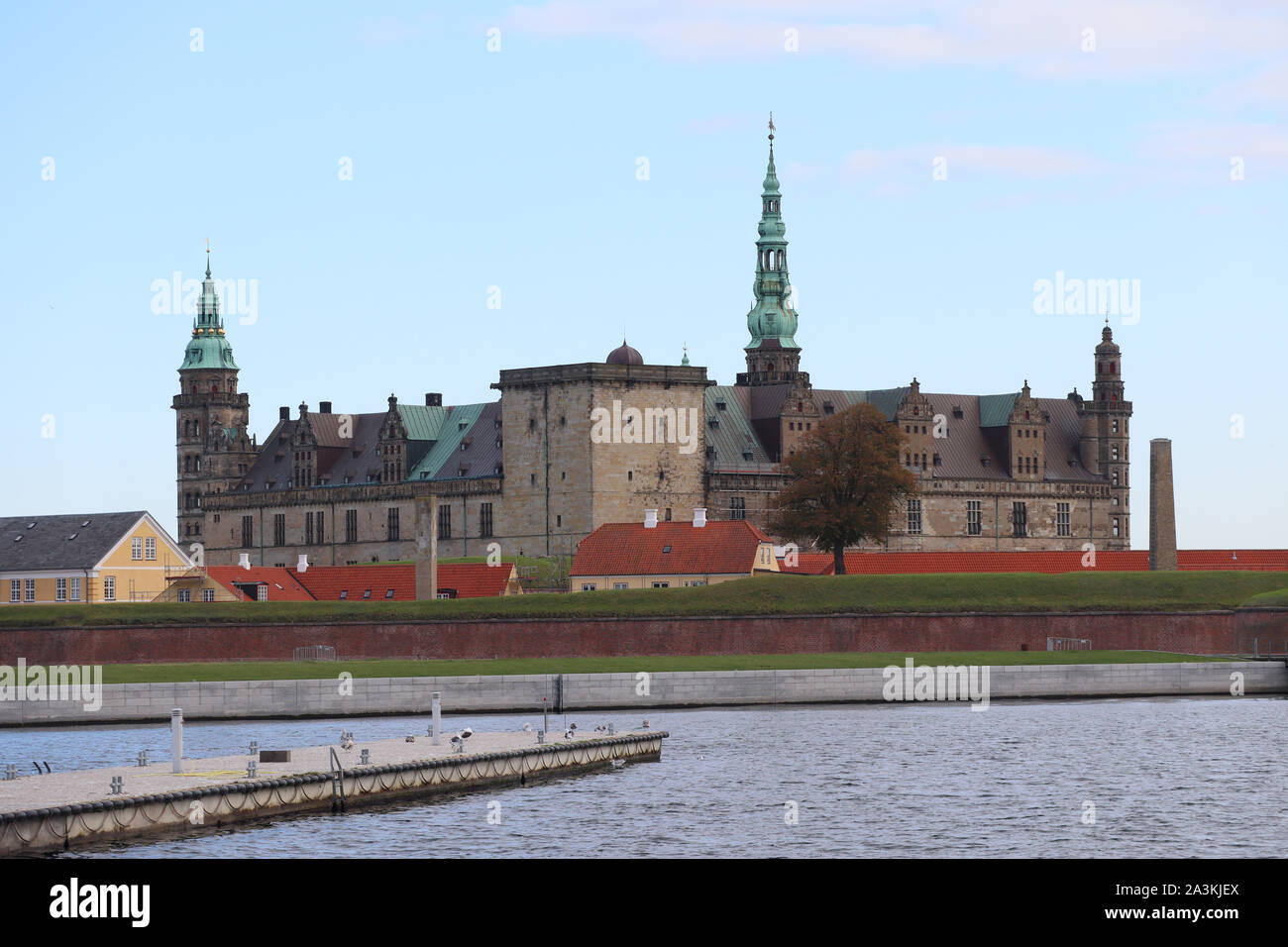 Kronborg Castle, General Views of Copenhagen, Denmark, 05 October 2019, Photo by Richard Goldschmidt Stock Photo