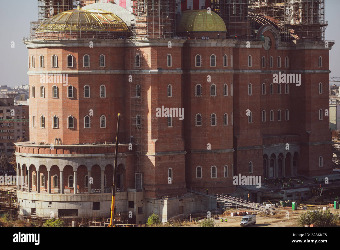 Bucharest Romania October 9 2019 Construction Site Of Catedrala Mantuirii Neamului People S Salvation Cathedral Stock Photo Alamy