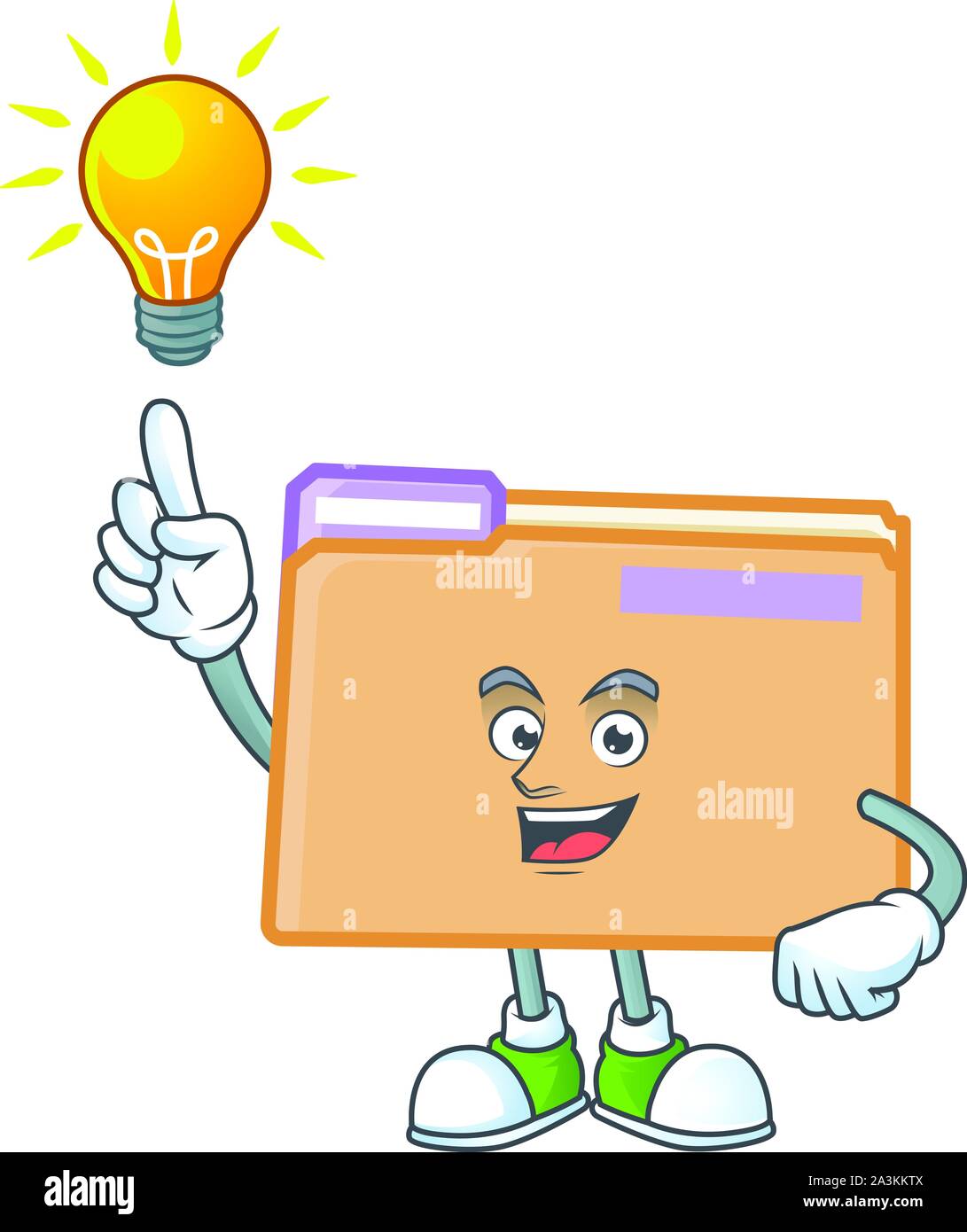 Have an idea folder data isolated on white background Stock Vector