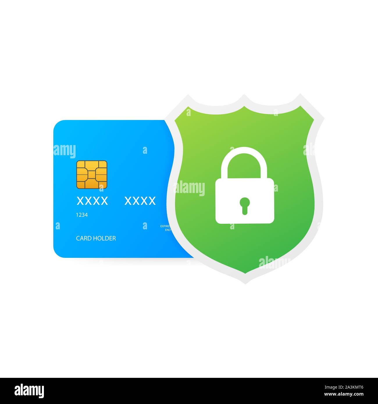 Secure credit card transaction. Payment protection concepts, Secure