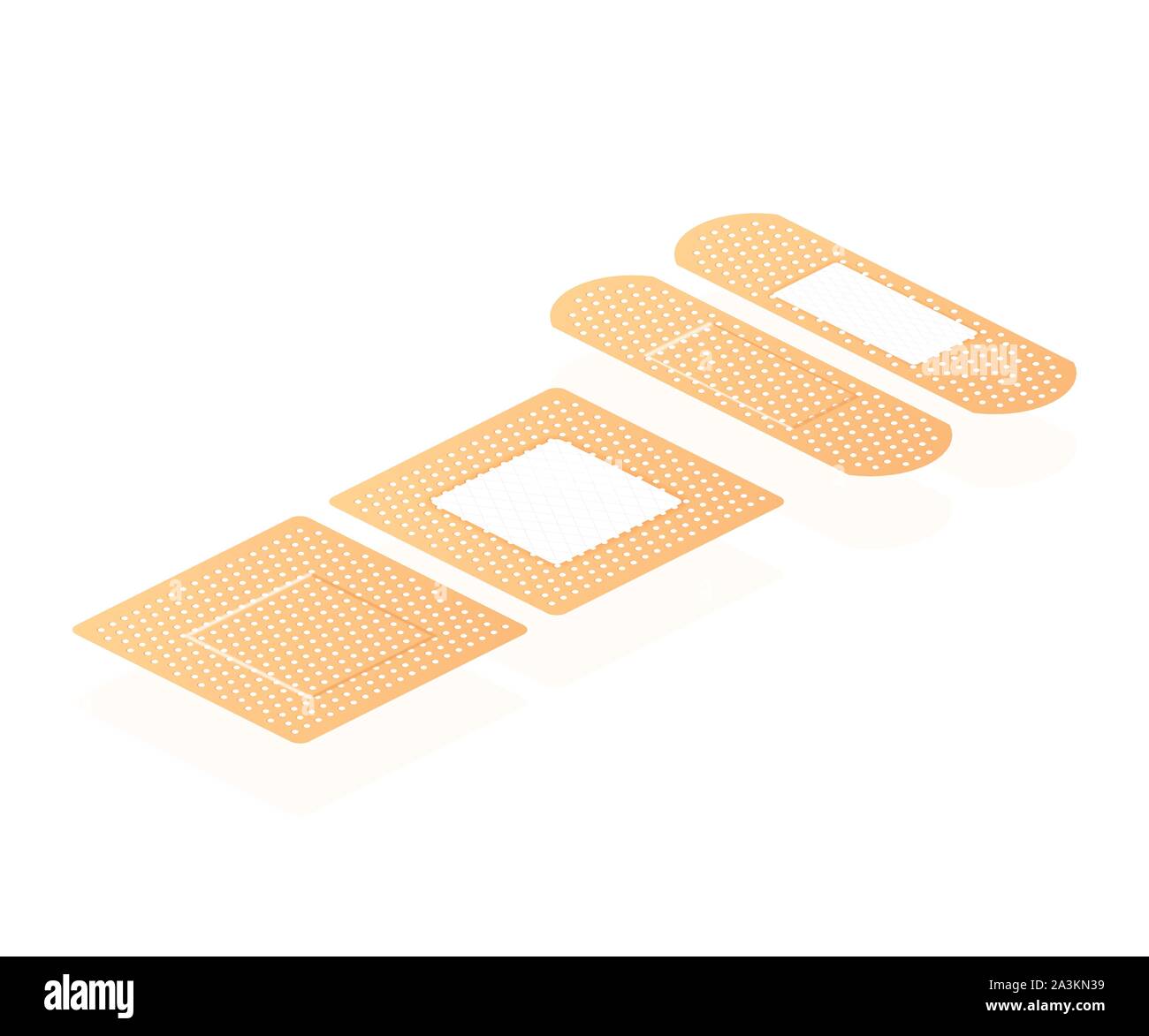 Isometric elastic medical plasters. Adhesive bandage, called a sticking