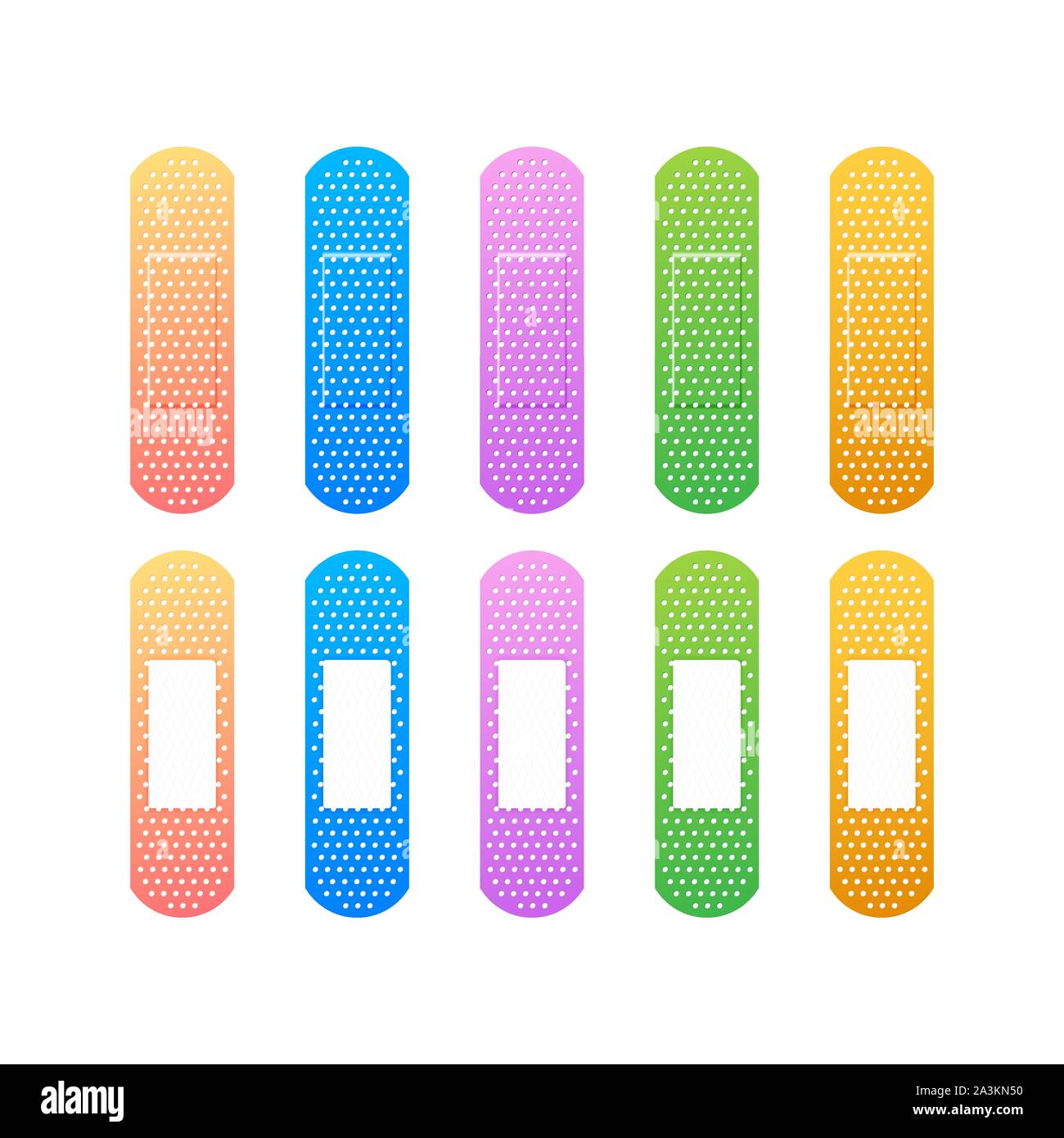Elastic medical plasters. Adhesive bandage, called a sticking plaster