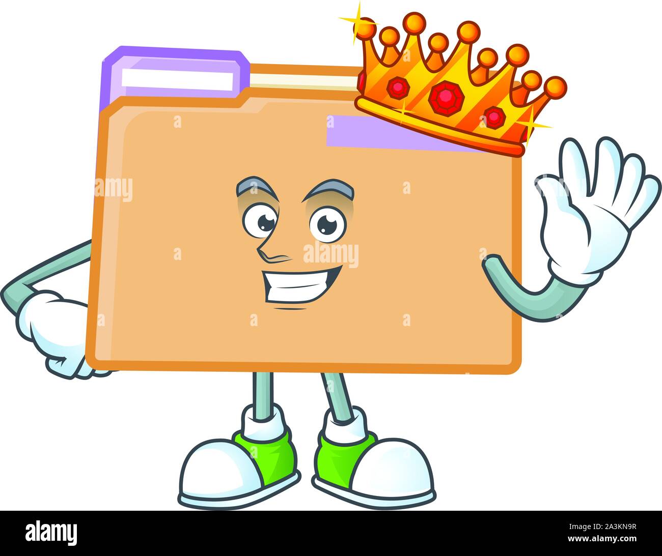 King folder data isolated on white background Stock Vector Image & Art