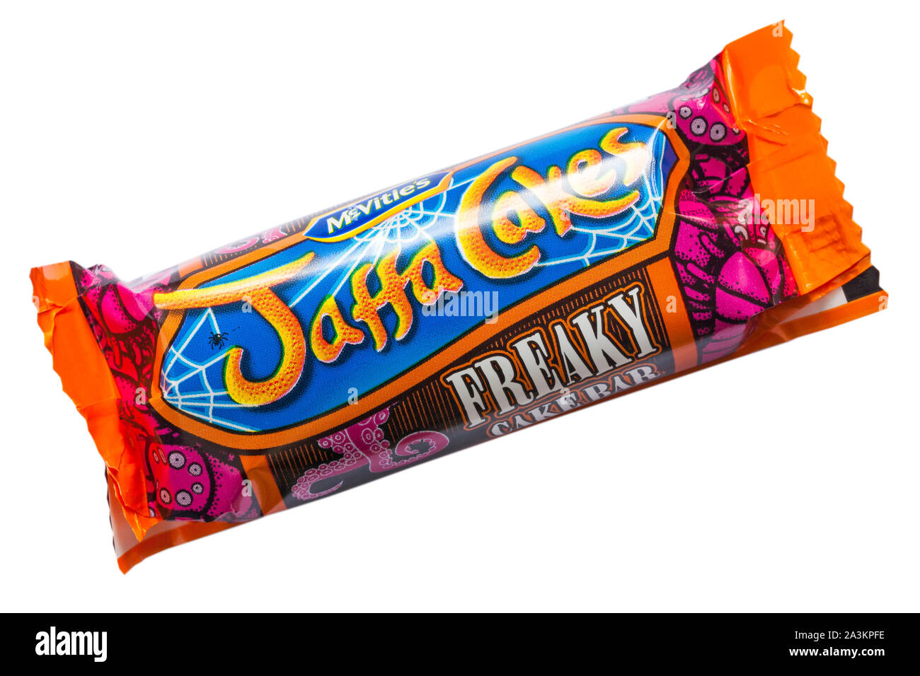McVities Jaffa Cakes freaky cake bar ready for Halloween isolated on white background Stock Photo