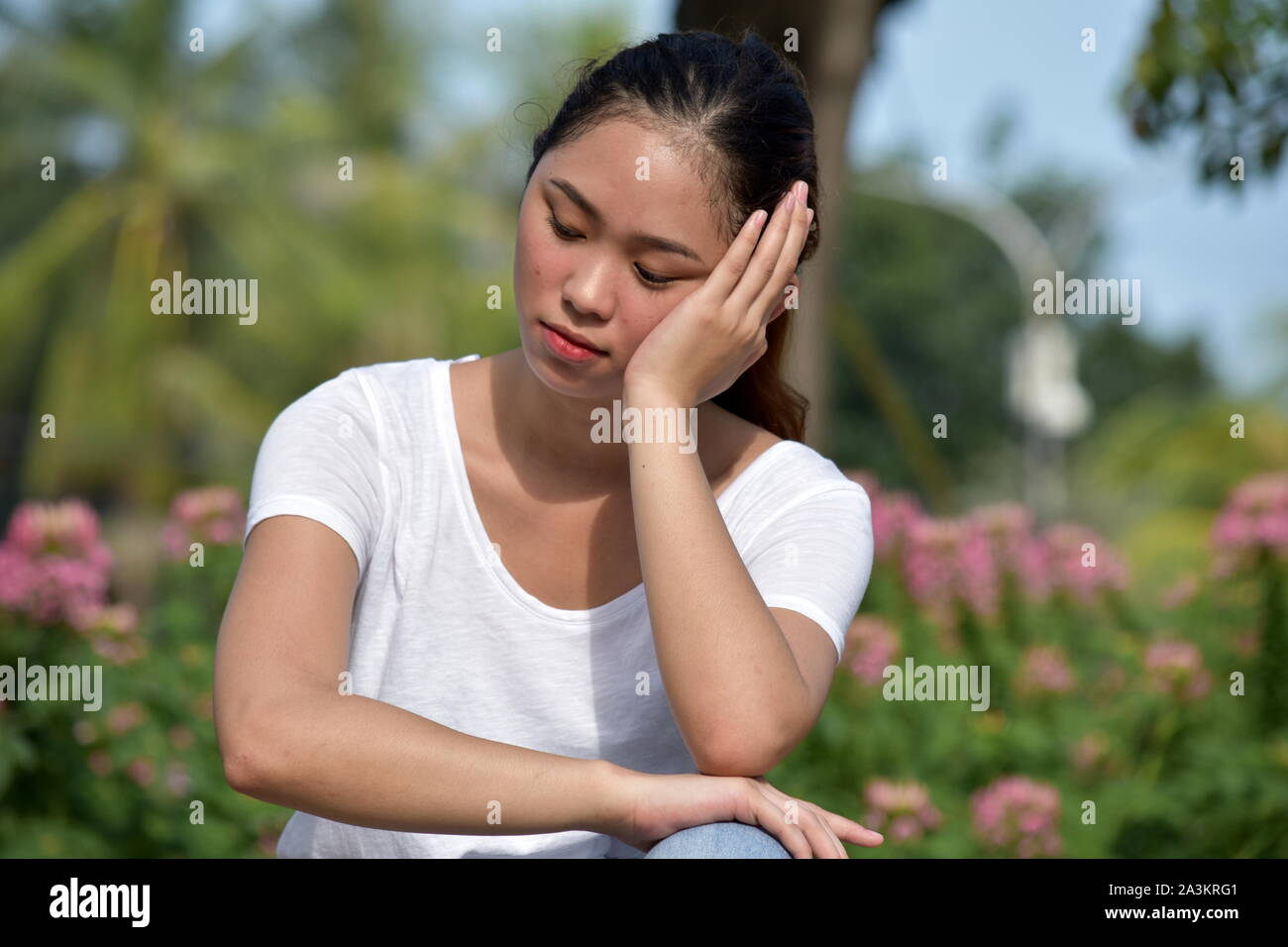 Beautiful older woman looking sad hi-res stock photography and images ...