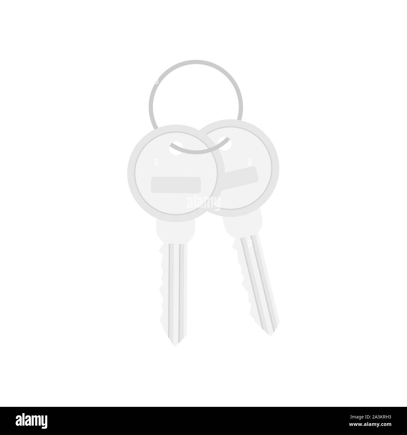 Bunch of Keys Icon on white background. Vector stock illustration Stock ...